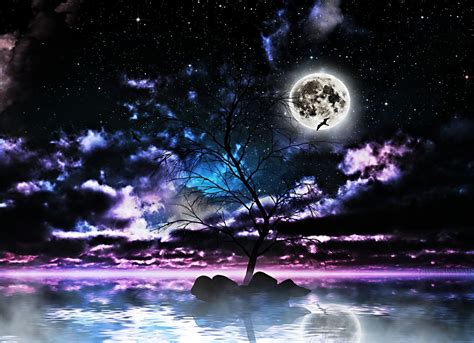 Moon And Stars Wallpapers Top Free Moon And Stars Backgrounds