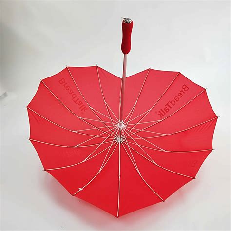 Branded Umbrellas Logu Fibrestorm® Heart Umbrella
