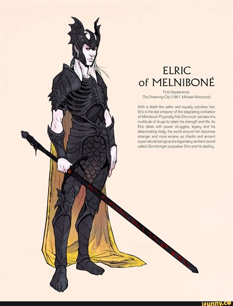 Elric Of Melnibone First Appearance City 1961 Michael Moorcock The