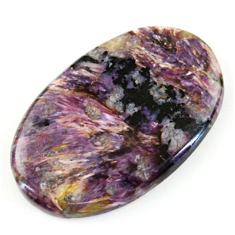 Purple Charoite Cabochon gem - 48x30x05- 74 cts - Catawiki