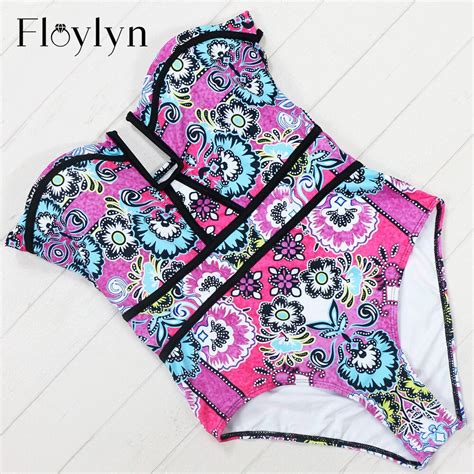 2016 Swimming Suit For Women Vintage Printed Swimsuits Maillot De Bain
