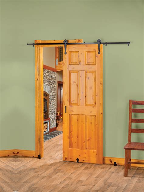 New Rolling Barn Style Door Hardware Creates Stylish Space Saving