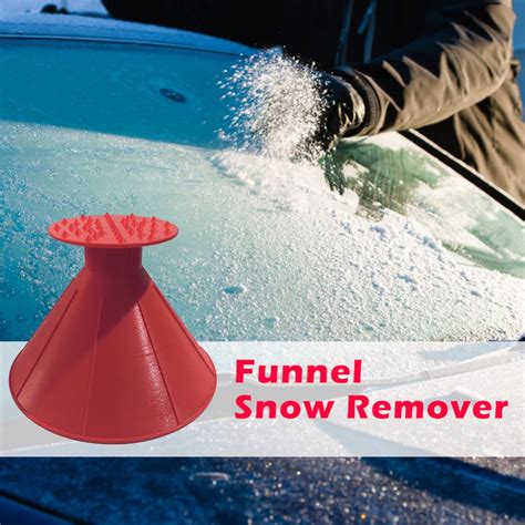 Cone Shaped Ice Scraper Outdoor Shovel Winter Car Windshield Snow