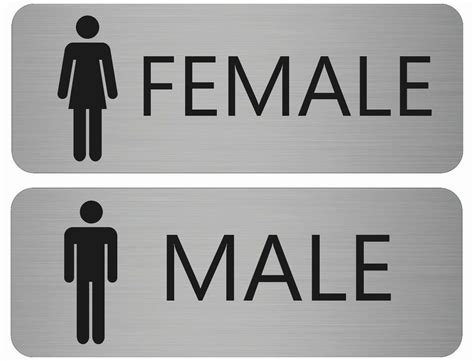 Male Female Toilet Signs 20075mm Plaques And Signs Aliexpress