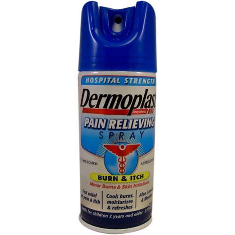 Avoid contact with the eyes. Dermoplast Pain Relieving Spray, 2.75 oz - Walmart.com ...