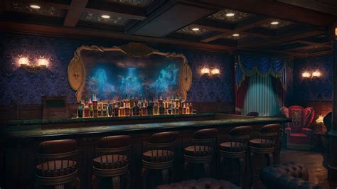 Disney Shares Look At Disney Treasure S Haunted Mansion Bar