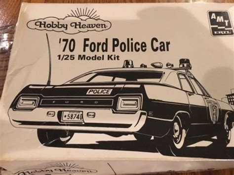 Amt Hobby Heaven 70 Ford Police Car Model Kit 125 6499 For Parts