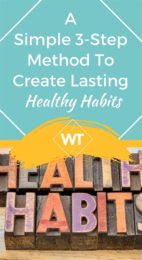 A Simple Step Method To Create Lasting Healthy Habits