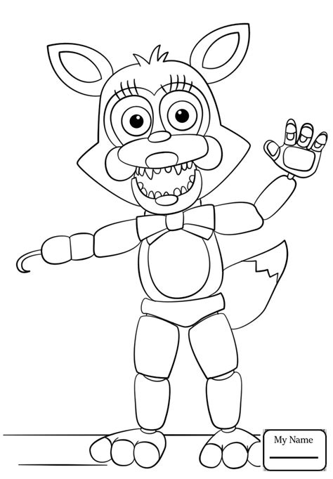 Fnaf Coloring Pages Foxy At Getcolorings Free Printable Colorings