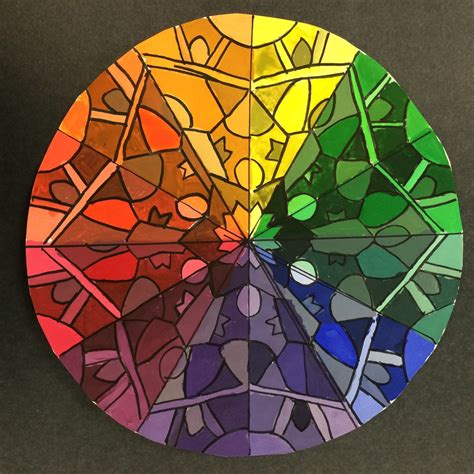 Mrs Willes Art Room Advanced Art Color Wheel Kaleidoscopes