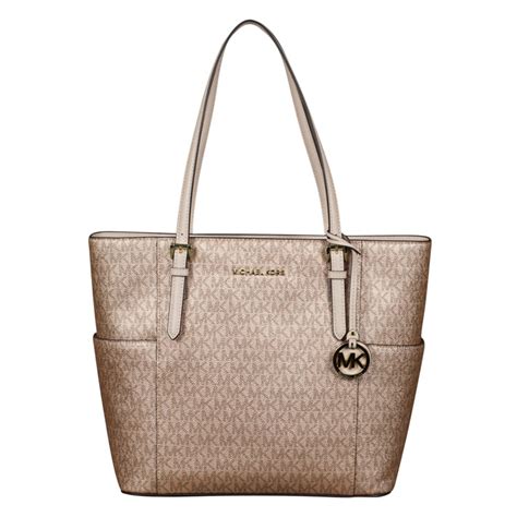 Michael Kors Large Tote In Soft Pink Rose Gold At Luxe Purses