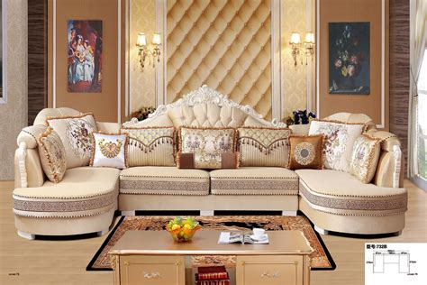 2019 Modern Living Room Fabric Sofa L Shape Sectional Soft Comfortable