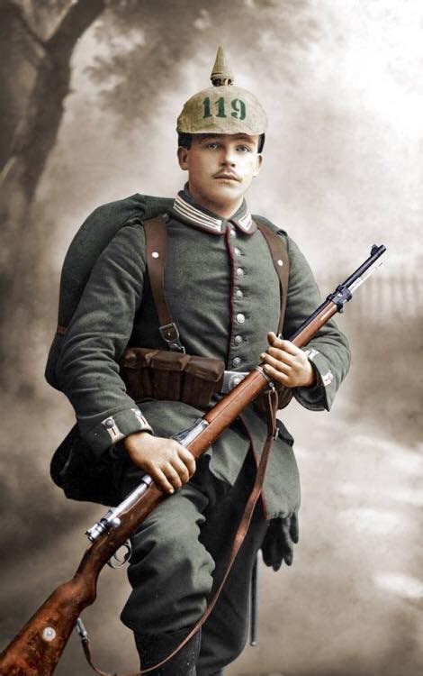 Last Post Of The Day A Colorized Photo Of A Young Soldier Of The