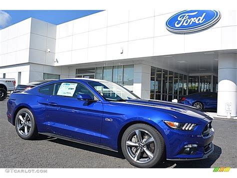 2016 Deep Impact Blue Metallic Ford Mustang Gt Coupe 112117582 Photo
