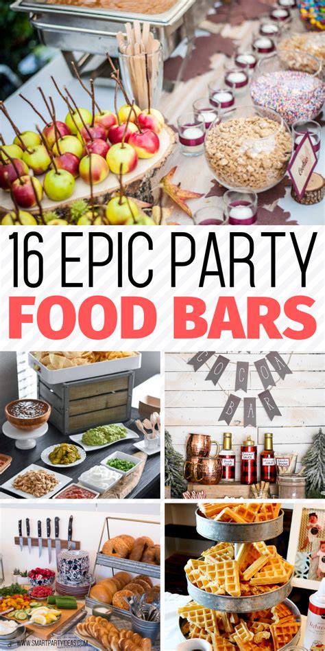 40 Best Food Bar Ideas Perfect For Your Party Party Food Bars Bars