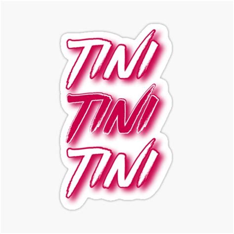 Tini Tini Tini Red Sticker For Sale By Tinispieterse Redbubble