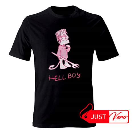 Lil Peep Hellboy Bart Simpson T Shirt 12328850912 Allegropl