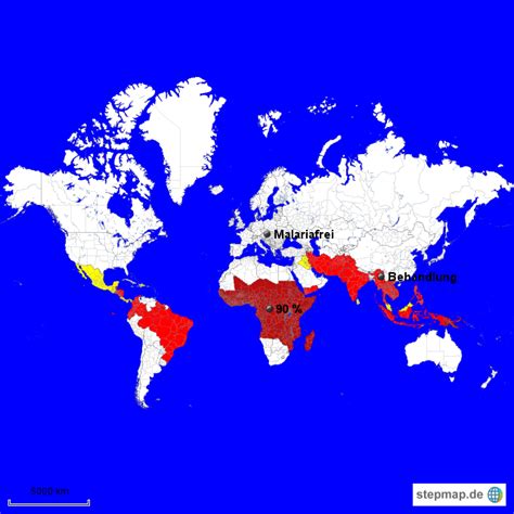 Stepmap Malaria Auf Der Erde Landkarte Für Deutschland
