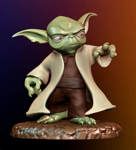 Download Stl File Yoda 3d Printing Object ・ Cults