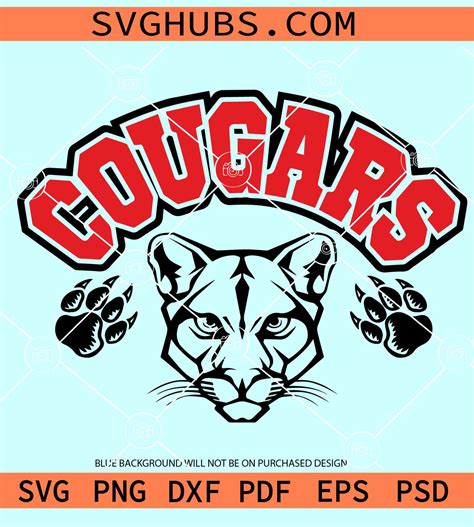 cougars mascot svg cougars football svg cougars svg cougars svg sport svg
