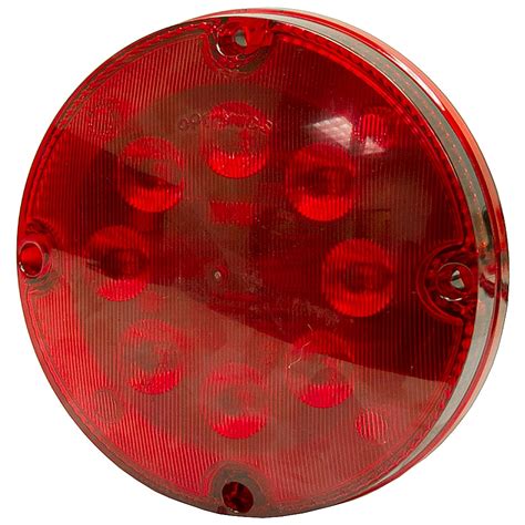 12 Volt Dc 7 Red Led Lightstrobe Light Sll92rb