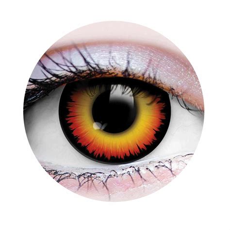 Orange Colored Contacts For Halloween And Cosplay Primal ® Contact Lenses