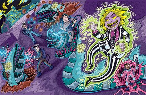 Lydia banishes the ghost to the neitherworld. Ghostbusters vs. Beetlejuice by ehudsbloodysword on ...