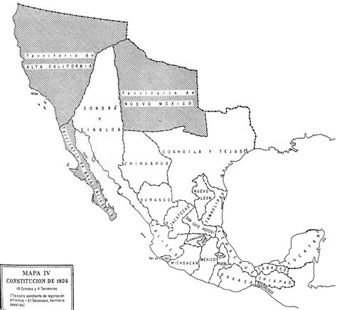 Lista 97 Foto Mapa De La Republica Mexicana De 1824 Para Colorear