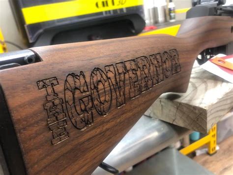 Laser Engraved Wooden Rifle Stock Toms Custom Guns