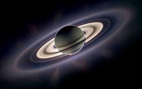 Planet Saturn With The Rings Hd Wallpaper