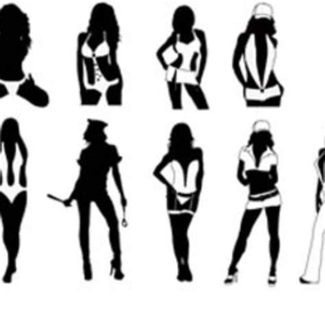 Sexy Silhouettes Pack 1 Clipart Digital Download Ai Cases Scrapbooking Embellishments