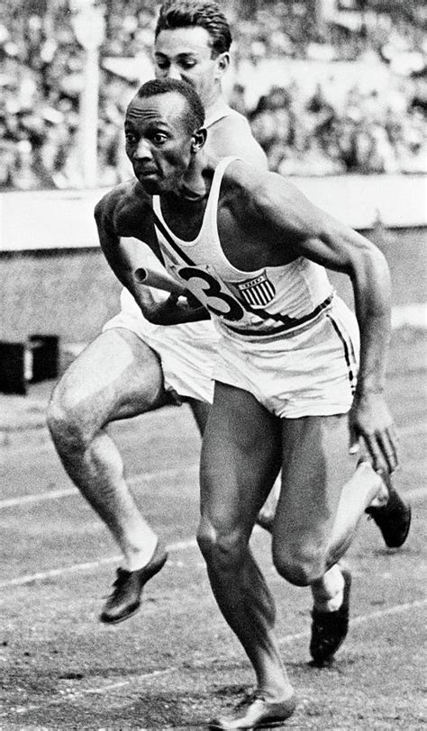 Jesse Owens American Track And Field Athlete Berlin Olympics Painting