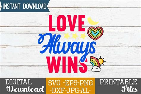 Love Always Wins Graphic By Simacrafts · Creative Fabrica