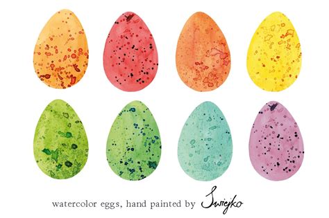 Easter Eggs Watercolor ~ Illustrations ~ Creative Market