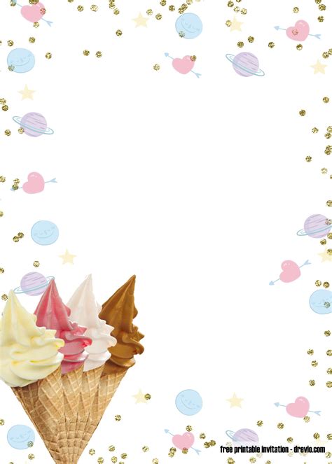Free Printable Ice Cream Birthday Invitation Templates Download Hundreds Free Printable