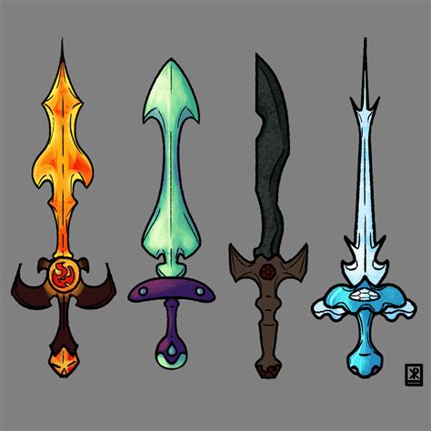 Artstation Elemental Swords