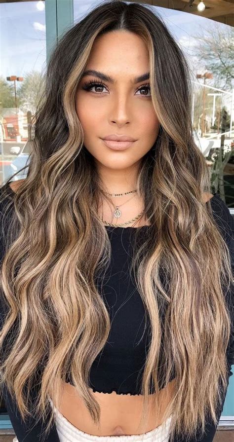 19 Brown Cinnamon And Blonde Highlights If Youre Being Bored Of Dark Hair Look And Looking For