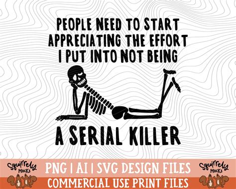 Serial Killer Svg Png Print File Sublimation Cutting Etsy Australia