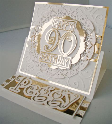 Looking for the best 90th birthday ideas for mom, dad, grandma, grandpa or another special man or woman turning 90? Julie's Inkspot: 90th Birthday Card