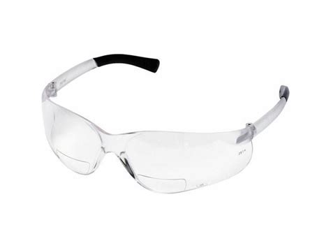 Mcr Safety Bearkat Magnifier Safety Glasses Clear Frame Clear Lens Bkh15