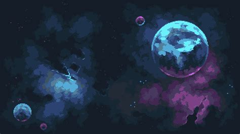Space Backgrounds Pixel Art Pack By Norma2d