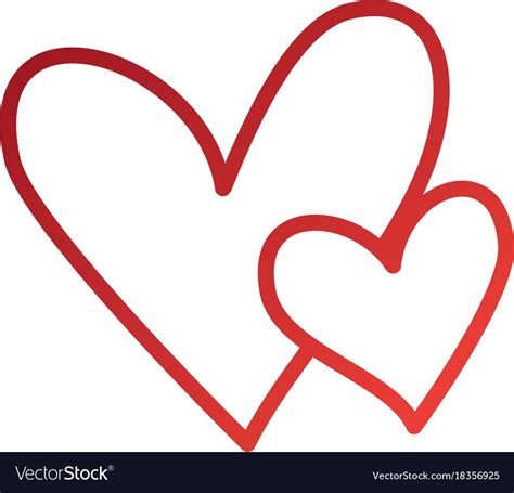 Hearts Icon Symbol Of Love On Valentines Day Vector Illustration