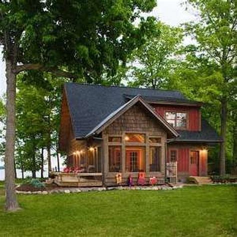 Small Lake House Plans Unique Camping Cabin Weekend Home Building