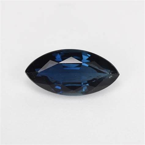 074ct Loose Blue Sapphire Gemstone Marquise Cut 82 X 41 Mm
