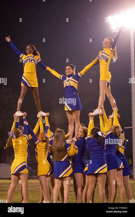 High School Cheerleaders Stunts