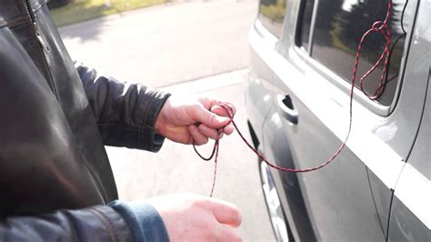 Blow the cuff up until there is a small gap creating an opening in the vehicle. How to unlock a car with a string (this really works ...