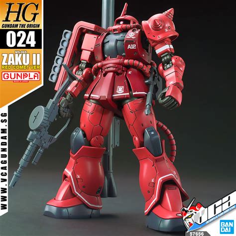 Gunpla High Grade Origin Ms 06s Zaku Ii Red Comet Ver Vca Gundam