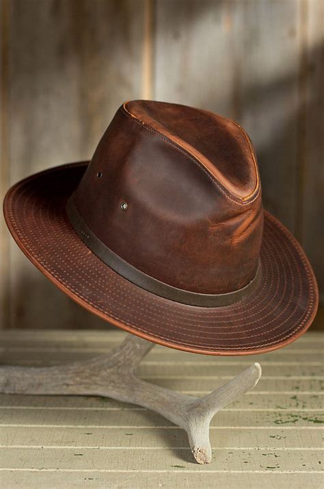 Outback Leather Safari Hat Diy Leather Hat Leather Hats Safari Hat