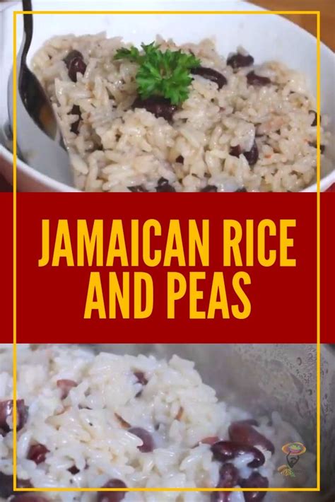 Traditional Jamaican Rice And Peas Jamaican Rice Rice And Peas Fusion Food