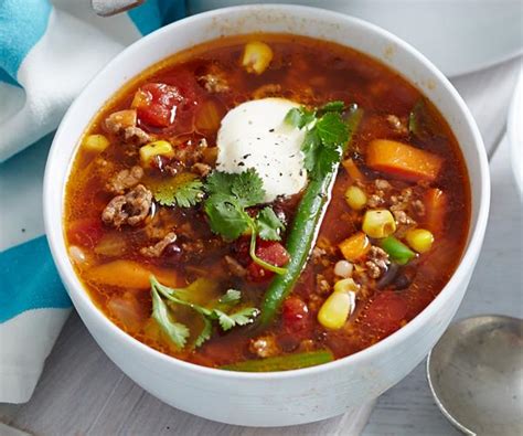 Mexican Beef Chilli Soup Recipe Food To Love